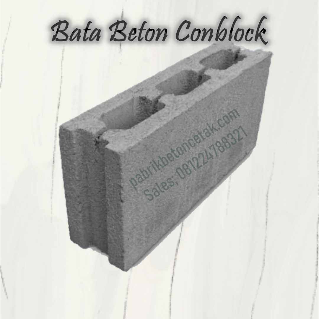 Bata Conblock Lubang 3