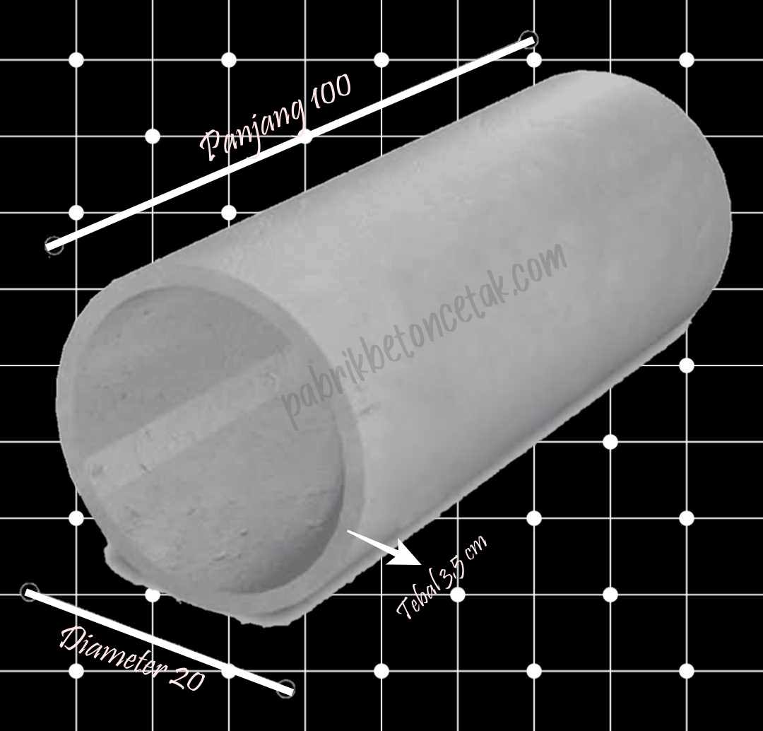 Buis Beton Ukuran 20 x 100 Tebal 3,5