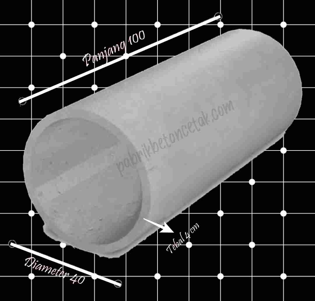 Buis Beton Ukuran 40 x 100 Tebal 4 cm